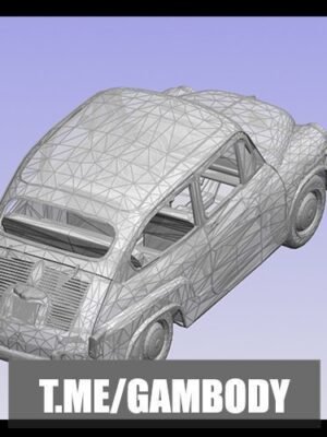 Fiat 600e Elektrikli Araba 3D Baskı Modeli STL