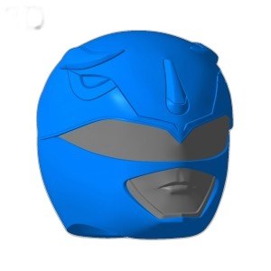 Mavi Ranger Kaskı – MMPR 3D Baskı Figür Seti (4 Parça STL)