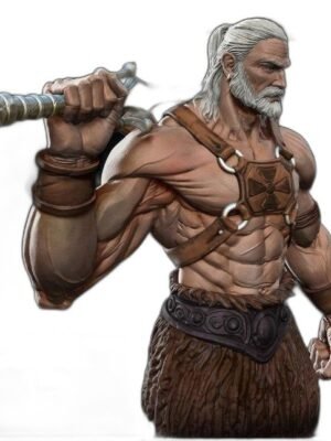 Yaşlı He-Man 3D Baskı Figür Seti – 5 Parça STL