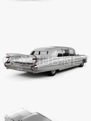 Cadillac Fleetwood 75 Sedan 1959 3D Baskı Modeli STL