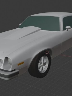 Chevrolet Camaro 2. Nesil 1974 3D Baskı Modeli STL