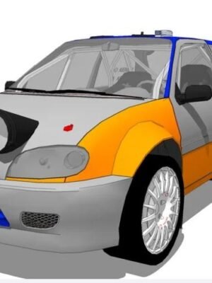 Citroën Saxo Rally 3D Baskı STL