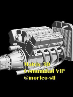 Dodge V8 6.5L Motor 3D Baskı STL Modeli