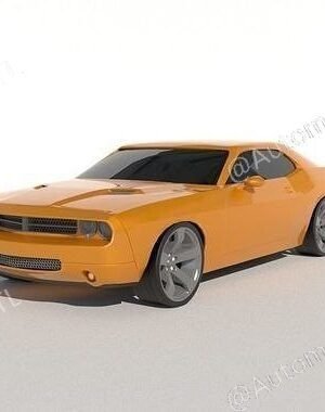 Dodge Challenger 3D Baskı Miniatur STL Modeli