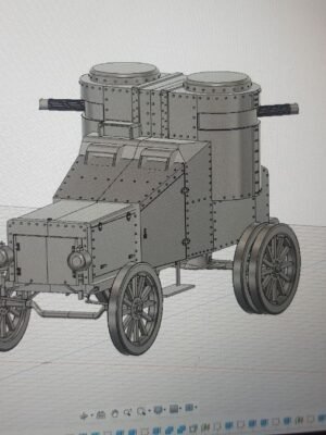 Fiat Omsky Klasik Araba 3D Baskı STL Modeli