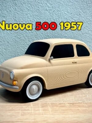 Fiat 500 Klasik Minyatür Araba Modeli 3D Baskı STL