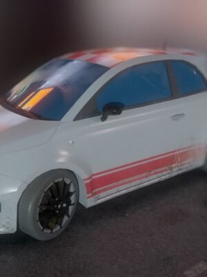 Fiat 500 Abarth 3D Baskı STL Modeli
