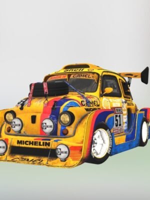 Fiat 500 Dakar Raid 3D Baskı Modeli STL