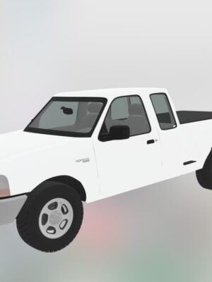 Ford Ranger FlareSide XLT 1998 3D Baskı STL Model