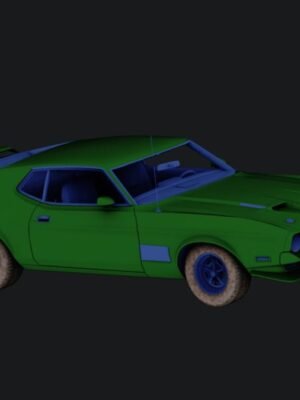Ford Mustang Mach 1 1971 3D Baskı STL Modeli