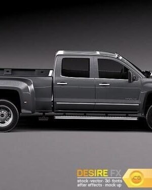 GMC Sierra HD 2015 Pickup Kamyonet 3D Baskı STL Modeli