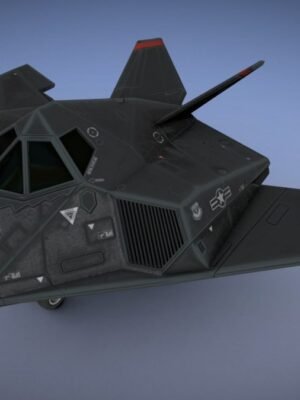 Gece Baykuşu Stealth Jet Oyuncak Tarzı 3D Baskı STL