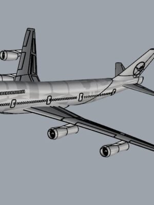 Boeing 747 Yolcu Uçağı 3D Baskı STL