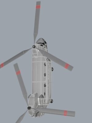 CH-47 Chinook Helikopter 3D Baskı Modeli STL