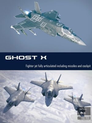 Ghost X Jet Stealth Uçağı 3D Baskı STL