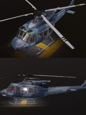 Bell 412 Helikopter 3D Baskı STL