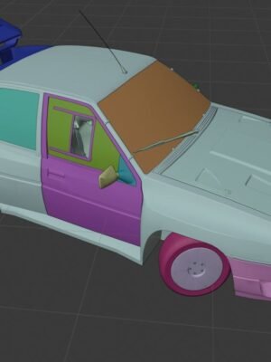 Citroën BX 4TC Grup B Ralli Arabası 3D Baskı STL