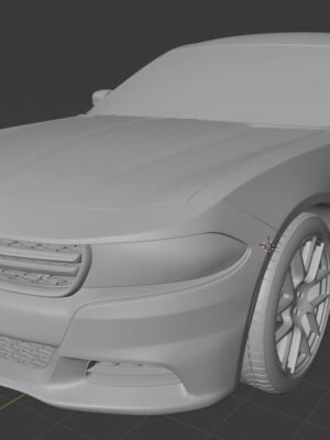 Dodge Charger 2015 3D Baskı Araba Modeli STL