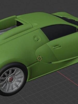 Bugatti Veyron 3D Baskı STL Modeli
