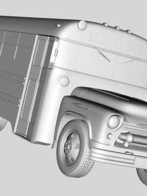 1956 Chevrolet 6700 School Bus 3D Baskı STL Modeli