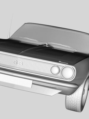 1967 Chevrolet Camaro 3D Baskı STL Modeli