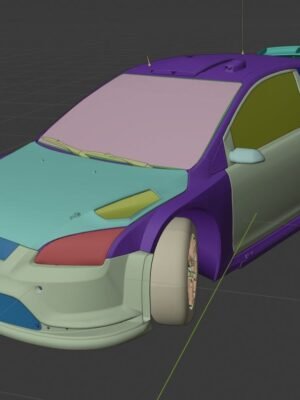 Ford Focus RS WRC 2008 Rally Arabası 3D Baskı STL
