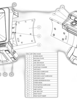 Pip-Boy 2000 MK6 Fallout 76 Bilek Bilgisayarı 3D Baskı Seti