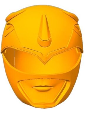Power Rangers Mavi Ranger Klasik Kask 3D Baskı Figürü – 4 Parça STL