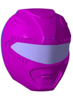 Power Rangers MMPR Kırmızı Ranger Kaskı – 3D Baskı STL Seti (6 Parça)