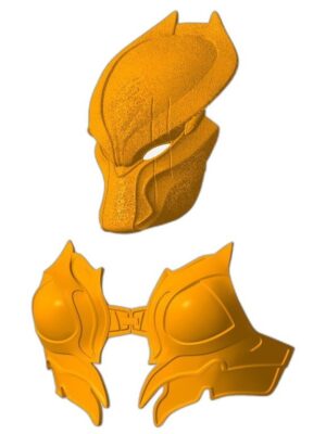 Predator Dişi Figür Kaskı ve Göğüs Zırhı – 3D Baskı STL Seti