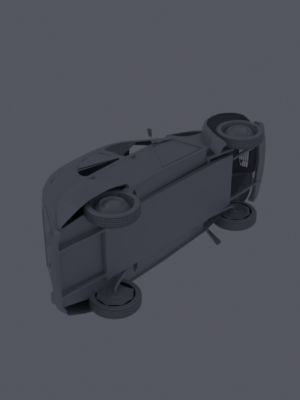 Citroën 2CV Klasik Araba 3D Baskı STL Modeli