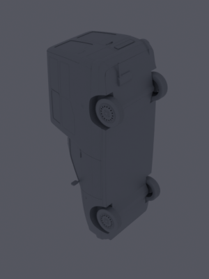 Fiat Fiorino Panel Van 1988 (Mk2) 3D Baskı STL