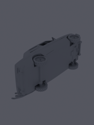 VAZ-2101 Lada 1200 Post-Apokaliptik Araç Minyatürü 3D Baskı STL