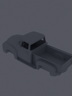 Ford F-100 Klasik Amerikan Pikap 3D Baskı STL