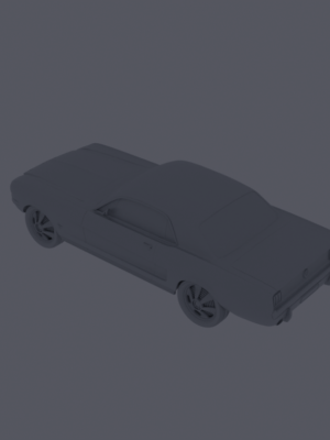 Ford Mustang 3D Baskı STL Modeli