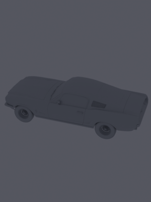 Ford Mustang 1965 3D Baskı STL Araba Modeli