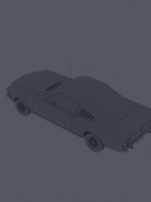 1965 Ford Mustang Fastback 3D Baskı STL