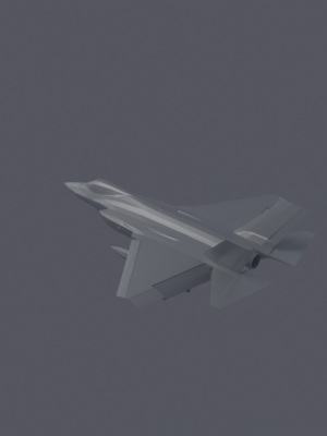 F-36C Spectre Savaş Uçağı 3D Baskı Modeli STL