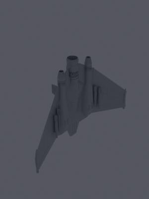F-302 Uzay Savaş Uçağı 3D Baskı STL