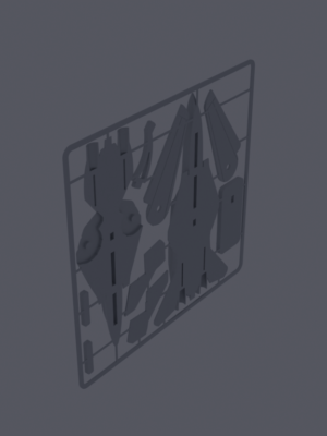 F-14 Tomcat Savaş Uçağı Kit Kart 3D Baskı STL