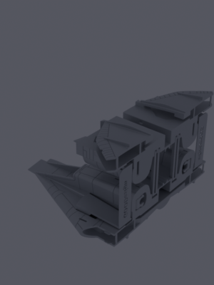 F-14A Tomcat Gövde Bölümü 3D Baskı Modeli STL