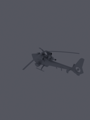 Blue Thunder Helikopter 3D Baskı STL
