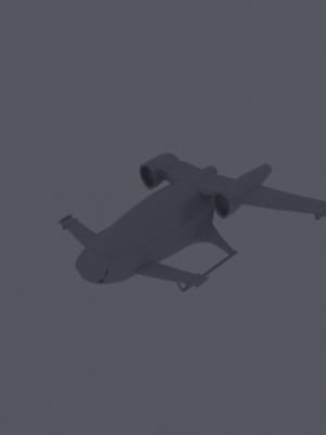Uçan Araba (Air Car) Konsept Model 3D Baskı STL