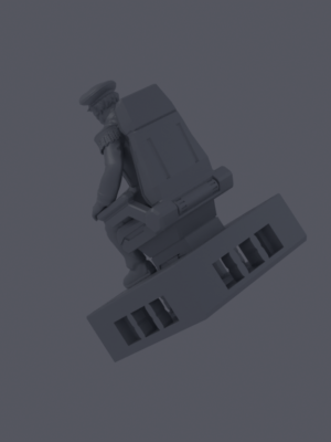 Uzay Gemisi Mürettebat Minyatürleri 3D Baskı STL