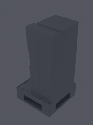 Uzay Gemisi Mutfak Aksesuarları – Yemek Dispenseri ve Çöp Ünitesi 3D Baskı STL