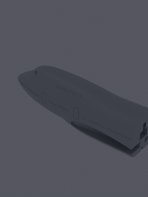 Boeing 747SP 1:200 Ölçekli 3D Baskı STL Modeli