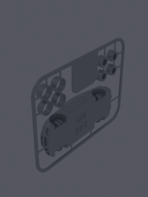 BMW E46 M3 Kit Kart 3D Baskı Modeli STL