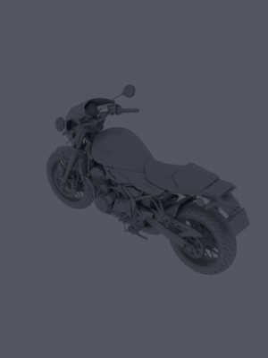 Kawasaki Z900RS 2019 Motosiklet 3D Baskı Modeli STL