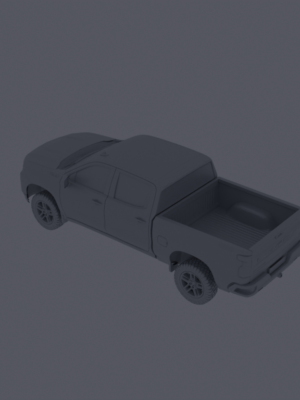 Chevrolet Silverado 1500 Trail Boss 2018 3D Baskı Modeli STL