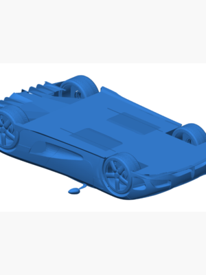 Koenigsegg Agera RS 2015 3D Baskı STL Araba Modeli